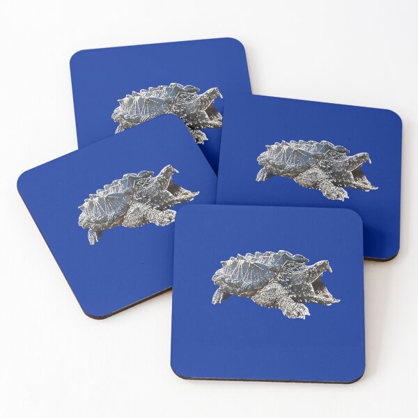 Item preview, Alligator Snapping Turtle White Alternate Design Painting  designed and sold by designsasstultd.