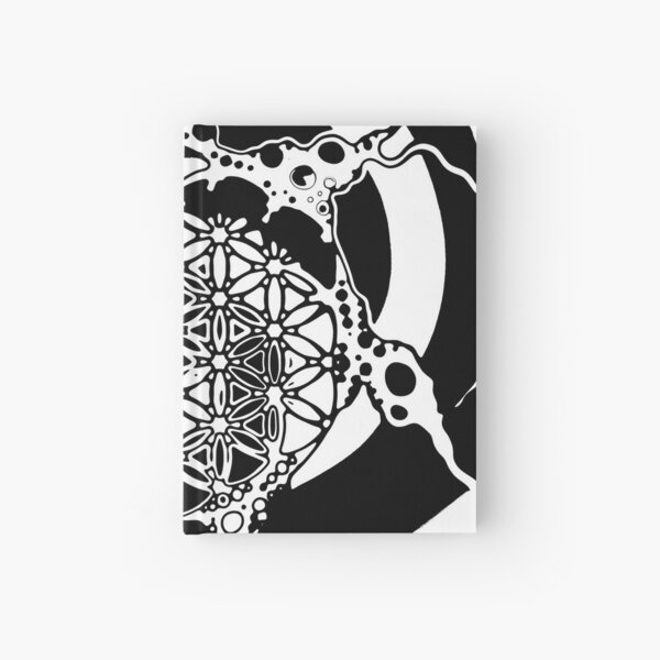 Abstrakte Lifestyle-Kunst in Schwarz-Weiß 14 Notizbuch