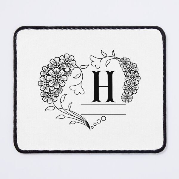 Item preview, Mini floral alphabet letter - H designed and sold by NazarliNigar.