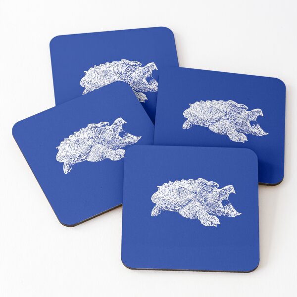 Item preview, Alligator Snapping Turtle White Design Painting  designed and sold by designsasstultd.