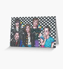Ze Strokes // checkered Greeting Card