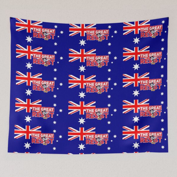 Item preview, THE GREAT RESIST AUSTRALIA FLAG designed and sold by GraffitiBomberZ.