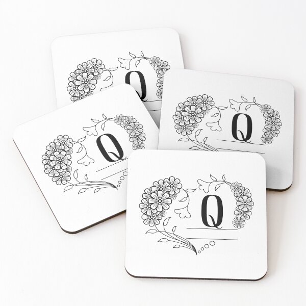 Item preview, Mini floral alphabet letter - Q designed and sold by NazarliNigar.