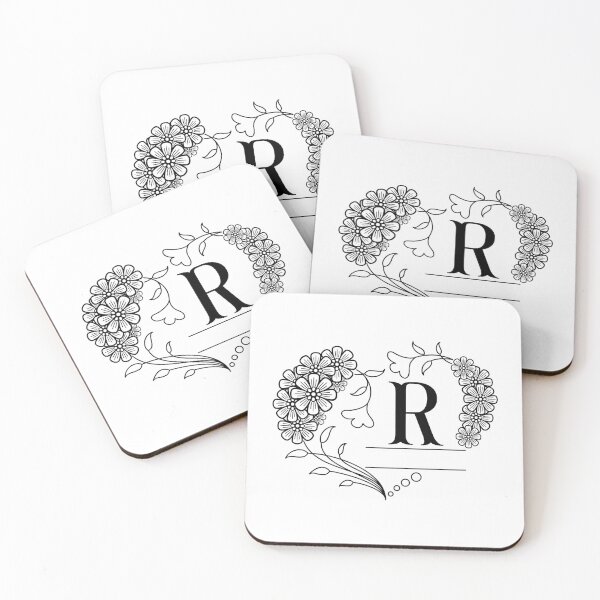 Item preview, Mini floral alphabet letter - R designed and sold by NazarliNigar.