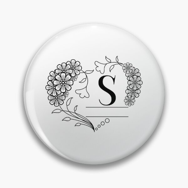 Item preview, Mini floral alphabet letter - S designed and sold by NazarliNigar.