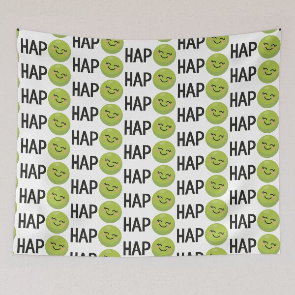 Item preview, Hap-Pea - Happy Pea Pun designed and sold by VicEllisArt.