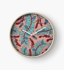 Sandelholz flower pattern Clock