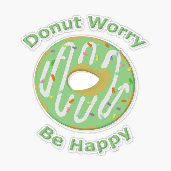 Moriah Elizabeth's Green Donut Squishy Sticker for Sale by