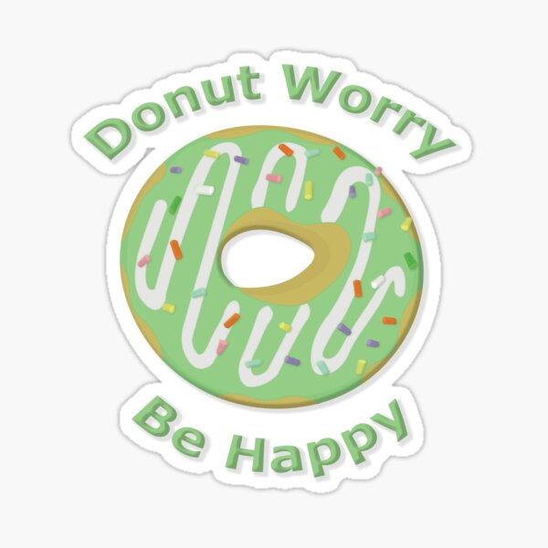Moriah Elizabeth S Green Donut Squishy Sticker For Sale By Spamcreates Redbubble