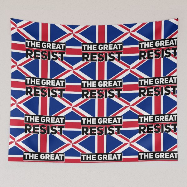 Item preview, THE GREAT RESIST ENGLAND FLAG designed and sold by GraffitiBomberZ.