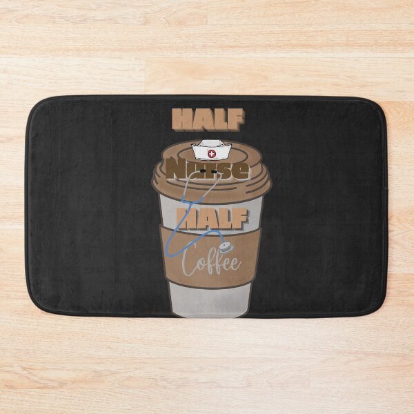 Item preview,  Half Nurse Half Coffee - Funny Nurse Coffee Quote designed and sold by marvacousins246.
