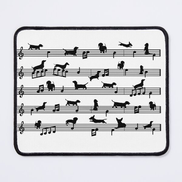 Item preview, Music Notes Dachshund designed and sold by BrianGunter564.