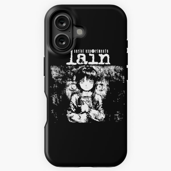 serial experiments lain iPhone ケース Serial Experiments Lain Cybercore Aesthetic Collage