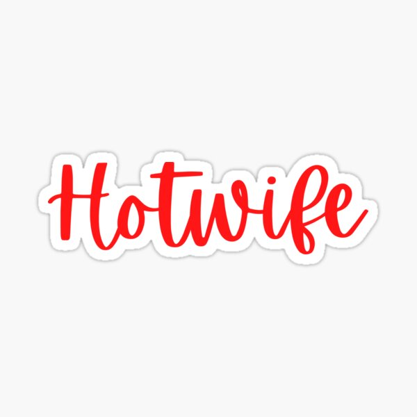 Item preview, Red Hotwife with black background designed and sold by KeikoandSarge.