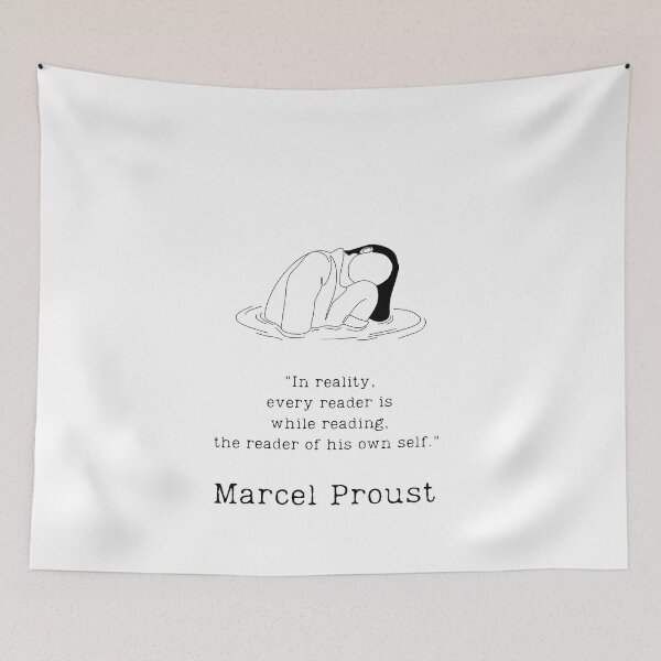 Item preview, "Reader of his own self" - Marcel Proust designed and sold by BookberryGarden.