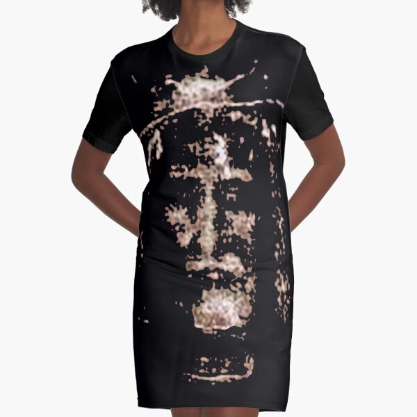 Shroud of Turin Jesus Christ Yeshua Graphic T-Shirt Dress