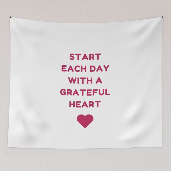 Item preview, START EACH DAY WITH A GRATEFUL HEART designed and sold by Inspirationmotivation.