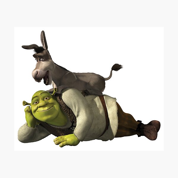 Cartoon Burro Shrek Silhouette @