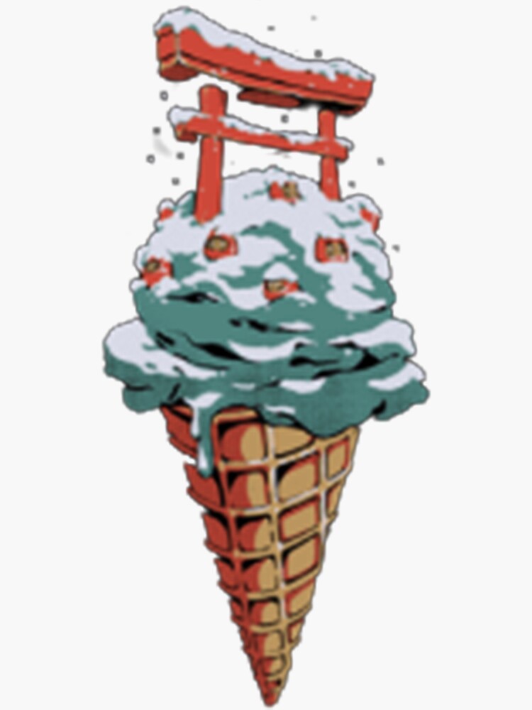 "Snowball Ice Cream" Sticker for Sale by barbaracastilo Redbubble