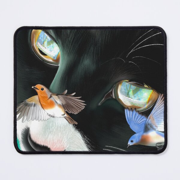 Item preview, cat, birds designed and sold by Abdoshoopping ⭐⭐⭐⭐⭐.