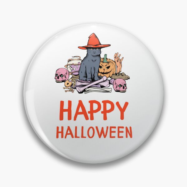 Item preview, Happy Halloween Orange Black Skull Modern Illustration Design designed and sold by WBP Mart.