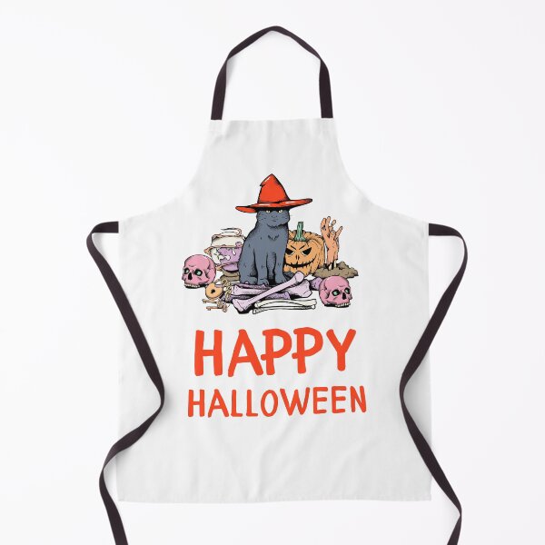 Item preview, Happy Halloween Orange Black Skull Modern Illustration Design designed and sold by WBP Mart.