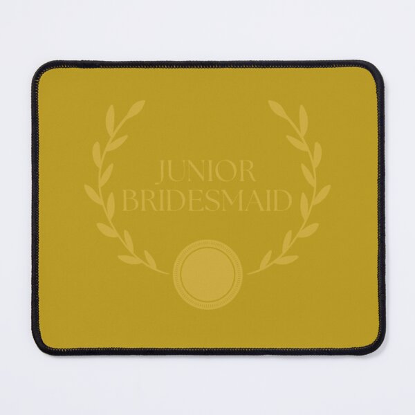 Item preview, Junior Bridesmaid Gold Laurel Wreath with Sun Plate on Gold Foil background Wedding by Voluting designed and sold by WeddingVoluting.