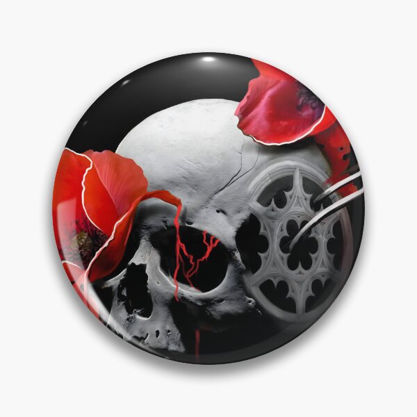 Item preview, Skull With Poppy  designed and sold by Kettattooart.