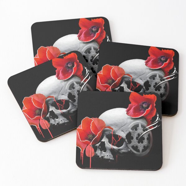 Item preview, Skull With Poppy  designed and sold by Kettattooart.