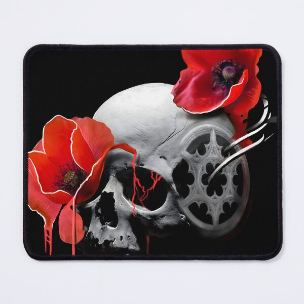 Item preview, Skull With Poppy  designed and sold by Kettattooart.