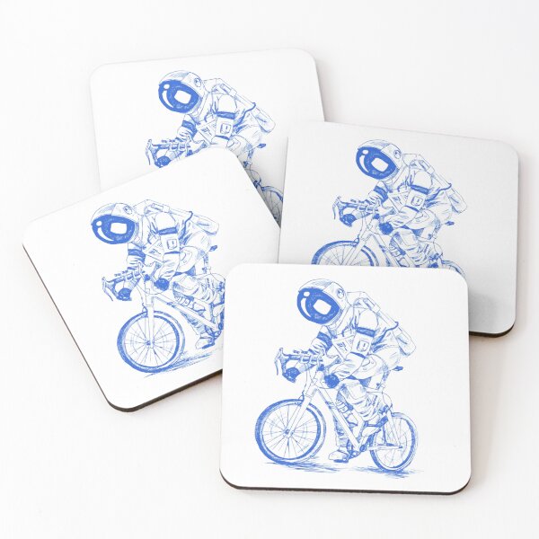 Item preview, Cute astronaut riding a bike cartoon Art. designed and sold by BEAUTY ⭐⭐⭐⭐⭐.