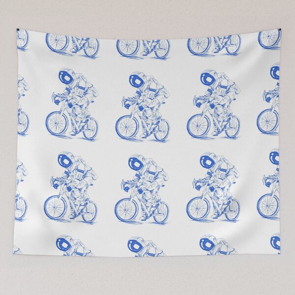 Item preview, Cute astronaut riding a bike cartoon Art. designed and sold by BEAUTY ⭐⭐⭐⭐⭐.
