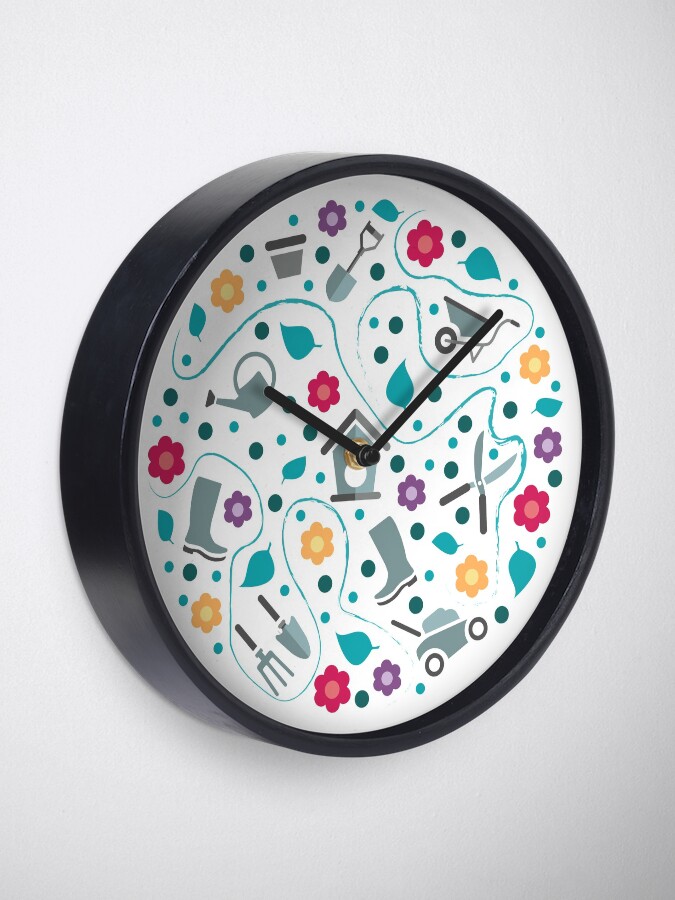 Alternate view of Gardening tools Clock