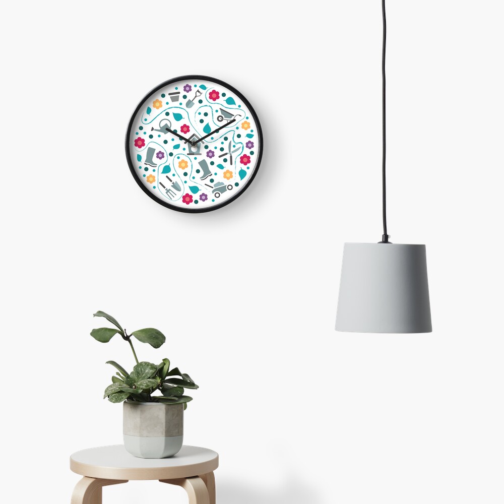 Gardening tools Clock