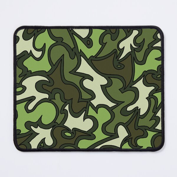 Item preview, Camo-Khaki graffiti doodle print designed and sold by AllWeronika-03.