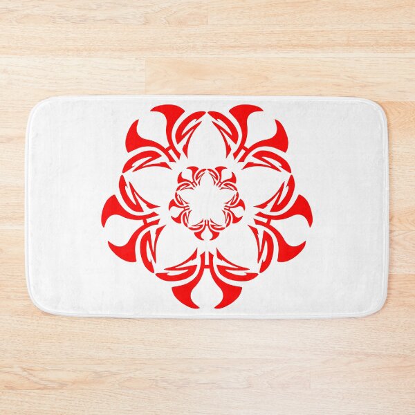 Item preview, 5HZ SURF. HAWAIIAN 5 PETAL FLOWER PATTERN. RED. designed and sold by 5hertz.