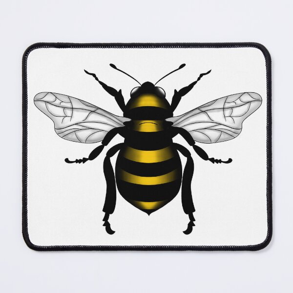 Item preview, Yellow Bee Tattoo Art Drawing on White designed and sold by Shayla-Michelle.