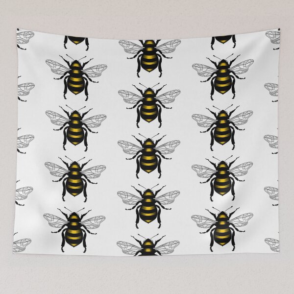 Item preview, Yellow Bee Tattoo Art Drawing on White designed and sold by Shayla-Michelle.