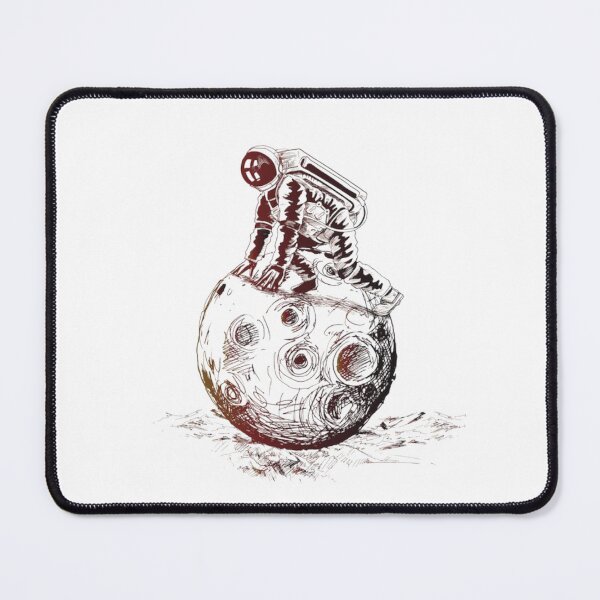Item preview, Cute astronaut sitting on the moon cartoon Art. designed and sold by BEAUTY ⭐⭐⭐⭐⭐.
