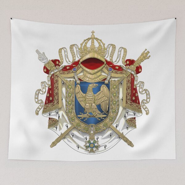 Item preview, Greater Coat of Arms of the First French Empire over White Leather  designed and sold by Serge Averbukh Art Studio.