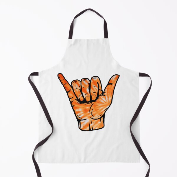Item preview, Orange Spiral Tie Dye Pattern Hang Loose Shaka designed and sold by EpicCreation.