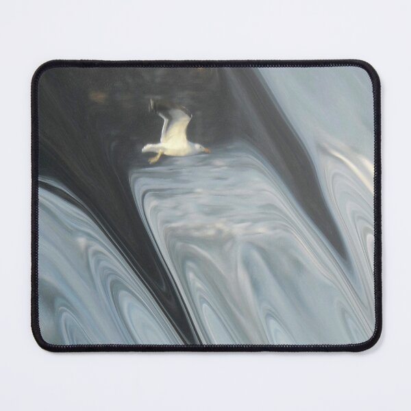 Item preview, Abstract Ocean Seagull Large Sea Rocks on Misty Day Coastal Art 1 of 4 designed and sold by Beachy.