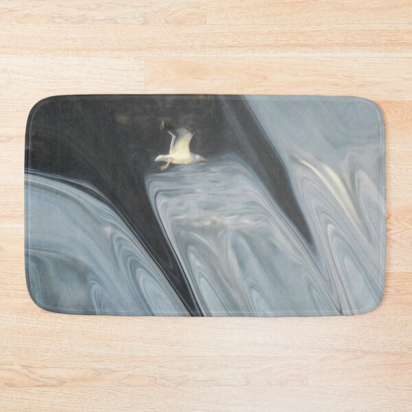 Item preview, Abstract Ocean Seagull Large Sea Rocks on Misty Day Coastal Art 1 of 4 designed and sold by Beachy.