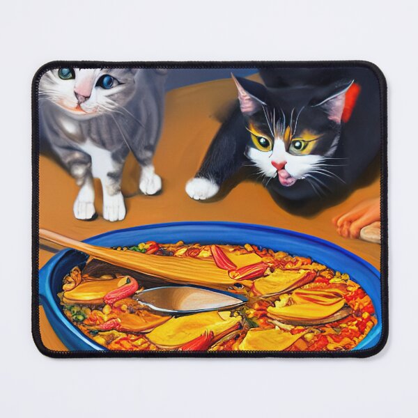 Item preview, Cats Eating Paella designed and sold by Cats Doing Human Things.