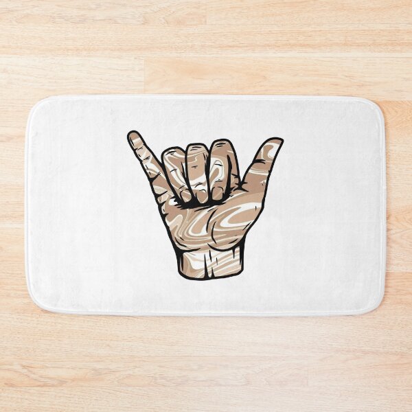Item preview, Coffee Swirly Liquify Marble Pattern Hang Loose Shaka designed and sold by EpicCreation.