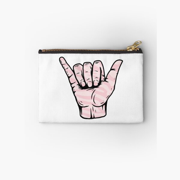 Item preview, Light Pink Swirly Liquify Marble Pattern Hang Loose Shaka designed and sold by EpicCreation.