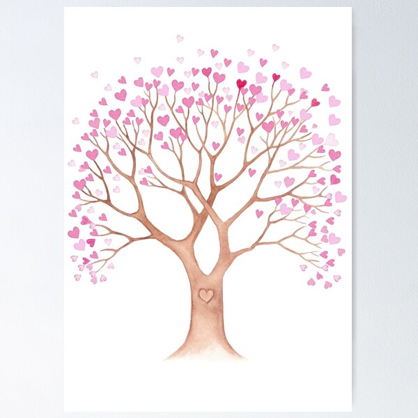 Love Heart Tree Poster