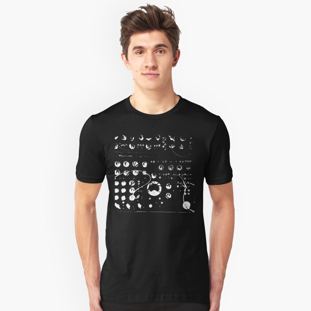 Binary Analog Technology Synthesizer Slim Fit T-Shirt
