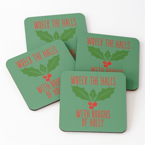 Item preview, Wreck The Halls With Boughs OF Holly Funny Christmas Lyrics designed and sold by PunnyLyrics.