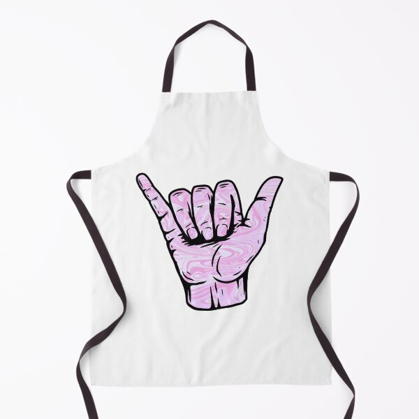 Item preview, Preppy Pink Swirly Liquify Marble Pattern Hang Loose Shaka designed and sold by EpicCreation.
